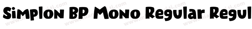 Simplon BP Mono Regular Regular字体转换